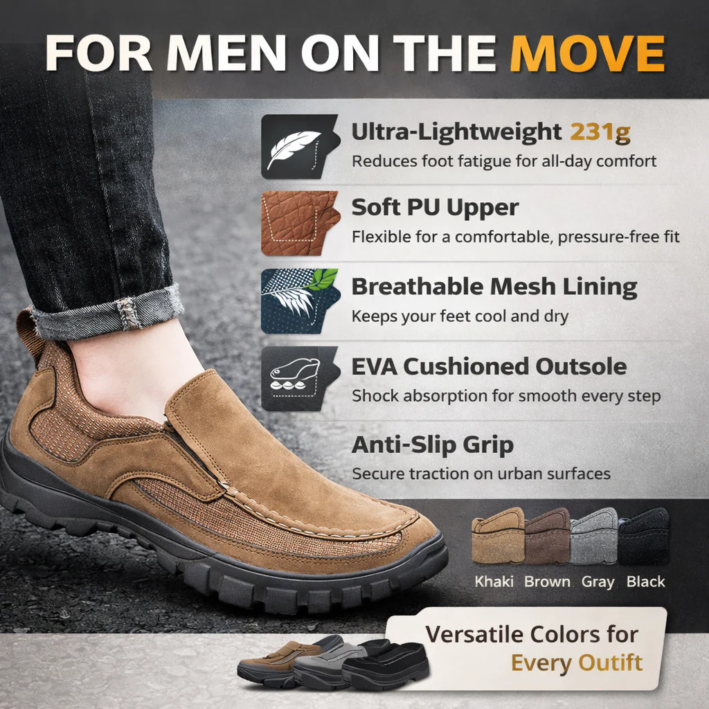 Trek Men’s Lightweight Hiking Shoes – Quick-Dry Breathable Outdoor Trail Sneakers