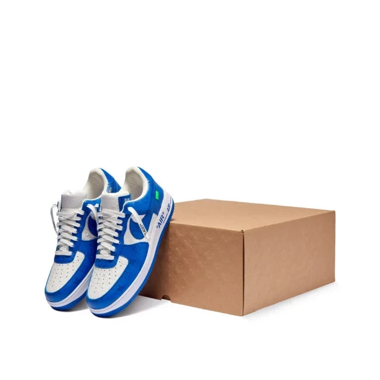 Louis Vuitton x Nike Air Force 1 Low ‘By Virgil Abloh White/Blue’