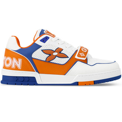 Louis Vuitton LV Trainer Orange Velcro Strap Sneaker